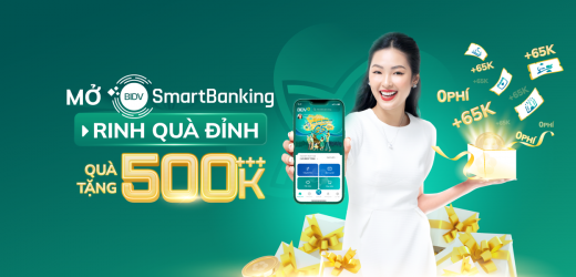 Đăng ký BIDV SmartBanking – Rinh quà 500k++