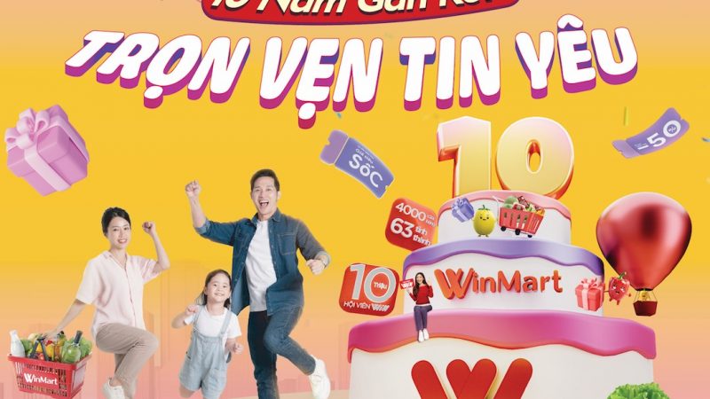 WinMart đón 10 tuổi, giảm sốc nhiều sản phẩm lên tới 50%