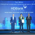 HDBank giữ vị trí thứ 3 Top ngân hàng niêm yết uy tín và hiệu quả nhất Việt Nam