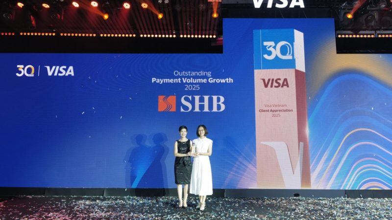 SHB lần thứ hai được VISA vinh danh “Ngôi sao tăng trưởng thẻ năm 2025”